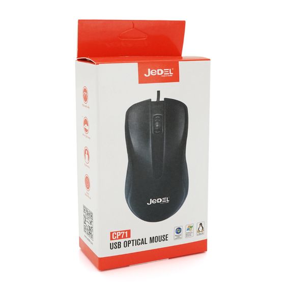 Мышь ведущая JEDEL CP71.1000DPI,Black | Зображення 1