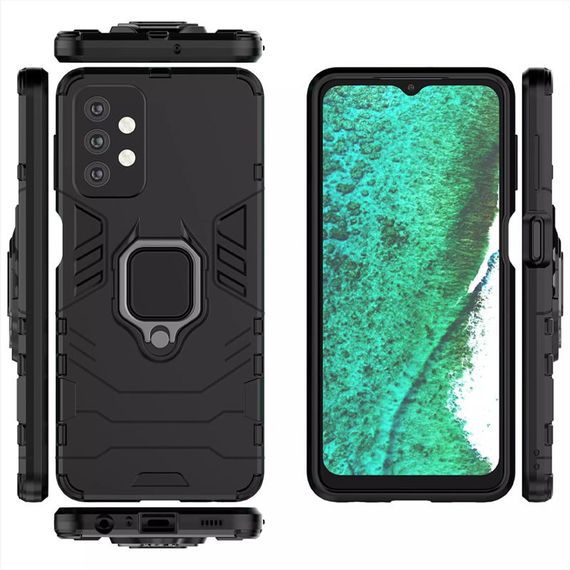 Протиударний чохол з підставкою (Ударостійкий) для Samsung Galaxy A32 4G Black | Зображення 3