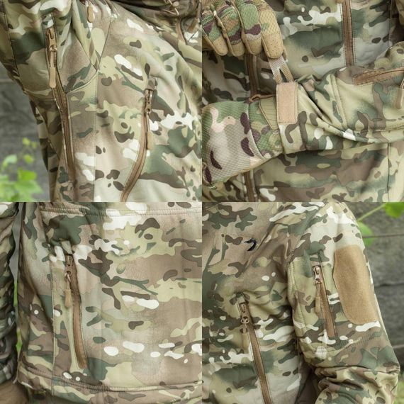 Комплект форми Soft Shell Caiman мультикам куртка + штани G2 та убакс G4 | Зображення 4