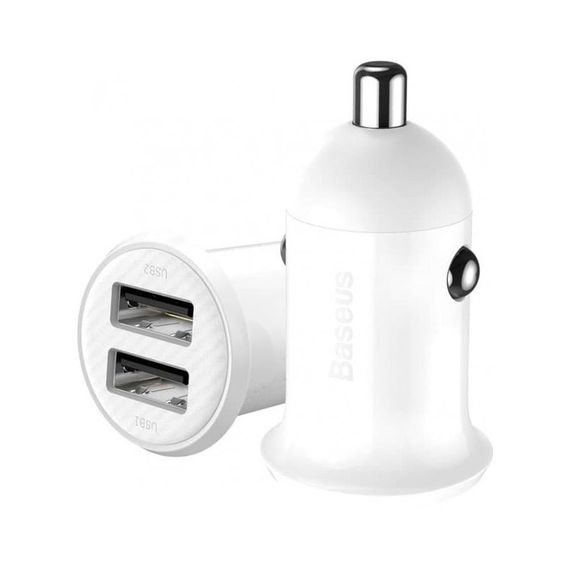 АЗУ Baseus Grain Pro (2USB 4.8A) (CCALLP) Белый | Зображення 4