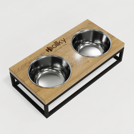 Миски на підставці для маленьких собак та котів Hollky Base S (2 × 0,45 л) BS-36187-BLNT | Зображення 6