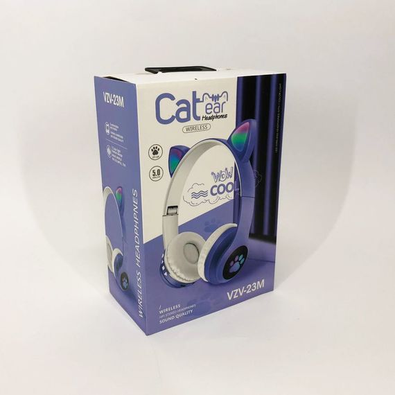 Наушники для детей беспроводные Cat VZV 23M | Детские наушники с ушками | Блютуз наушники KJ-851 с ушками | Зображення 5