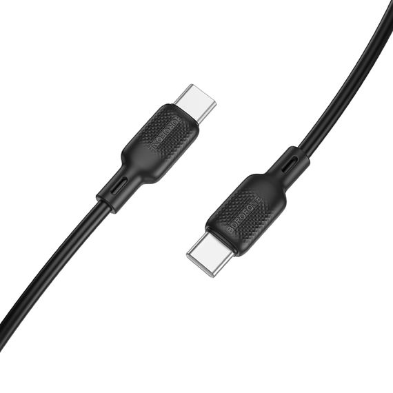 Дата кабель Borofone BX113 Lenny Type-C to Type-C 60W (1m) Black | Зображення 3