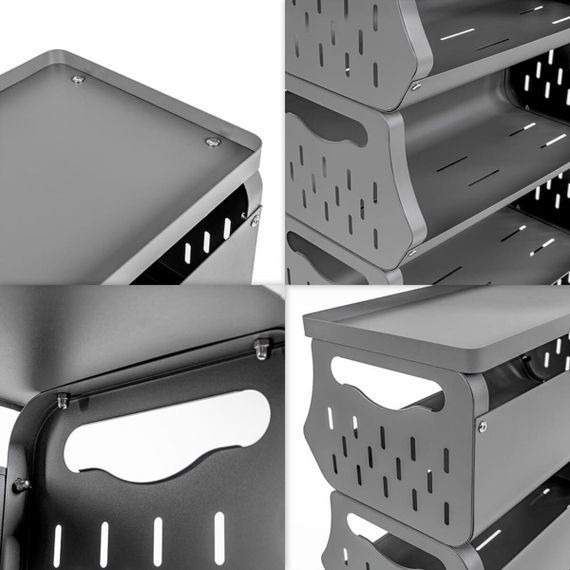 Стелаж універсальний для зберігання триярусний 60*30*77см SW-00002259 | Зображення 6