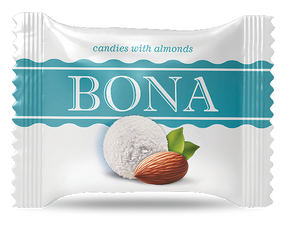 Цукерка BONA мигдаль Chocco Via вагова 1600г (213943)