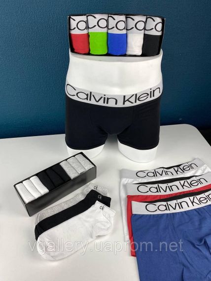 Подарунковий набір чоловічих трусів CALVIN  в коробці - ціна поштучно | Зображення 2