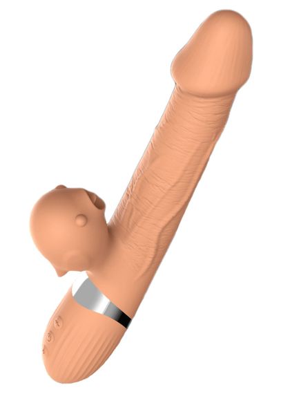 Вібратор Basia Thtusting Vibrator 2 in 1 Tongue Vibrators USB Sex Aura | Зображення 5