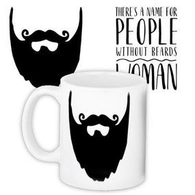 Кружка с принтом There's a name for people without beards 330 мл (KR_18J027)