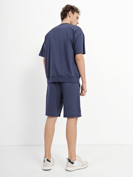 Комплект для чоловіків футболка та шорти синій, 3XL | Зображення 4