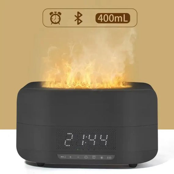Зволожувач повітря нічник з ефектом полум'я Bluetooth колонка | Зображення 4
