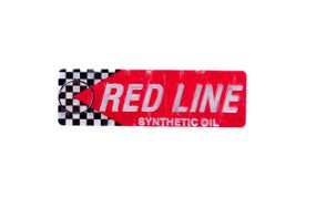 Наклейка   шильдик   RED LINE   (13х4см, хром)   (#4650)