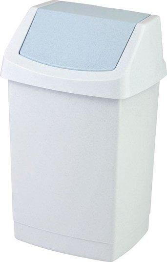 Контейнер для сміття з поворотною кришкою Curver (Курвер) Click-It 50 л (04045) Мармуровий