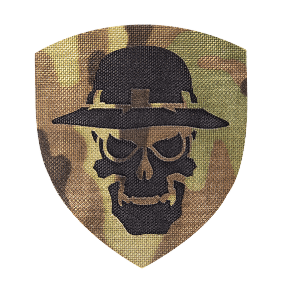 Шеврон Camotec Череп в панамі (7*8) Multicam (9030)