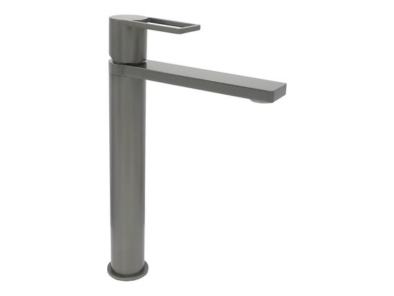 Змішувач для раковини подовжений корп, латунь ,графітовий AIM,DG06511-1 gun grey | Зображення 2