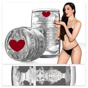 Двусторонний мастурбатор Fleshlight Quickshot Stoya, компактный, сквозной, со слепка вульвы и ануса порнозвезды Sex Aura