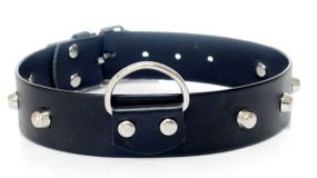 Нашийник зі штучної шкіри з шипами Fetish Boss Series - Collar with studs, BS3300097 Sex Aura