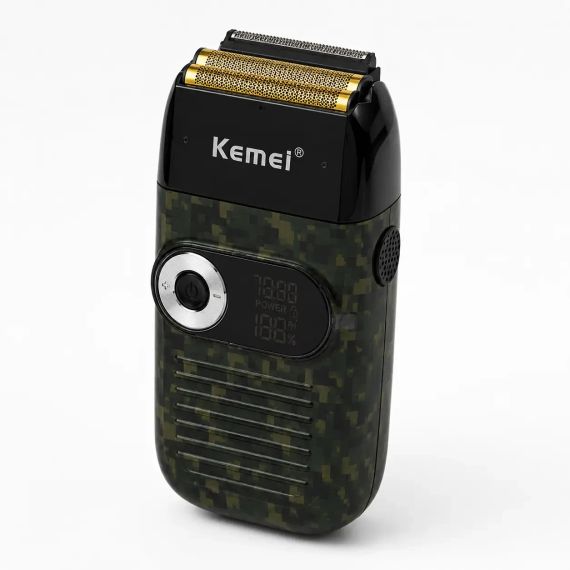 Електрична бездротова бритва для чоловіків, USB-C, Kemei KM-2027, Піксель / Чоловіча акумуляторна електробритва / Шейвер | Зображення 6