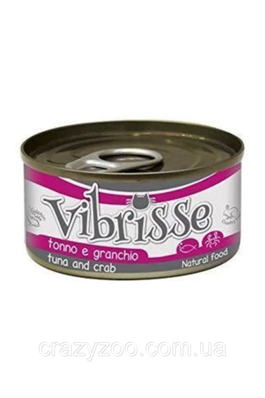 Влажный корм для котов Vibrisse tuna and crab тунец и краб 70 г C1018779