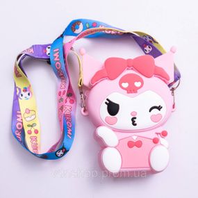 Детская силиконовая сумочка-кошелёк 15*10*3 см Розовый HP-55-6P