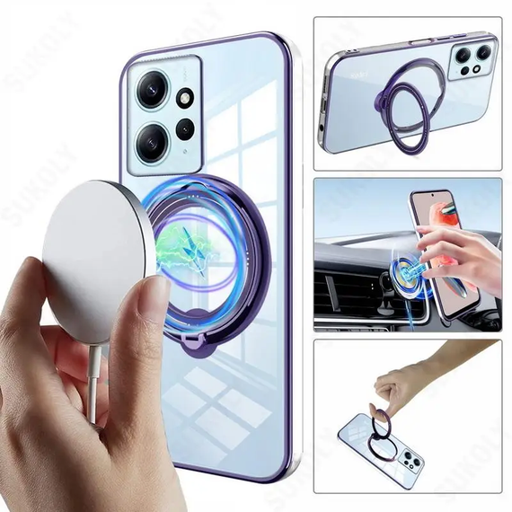 Чехол силиконовый MagSafe для Xiaomi Redmi Note 12 Pro 5G / Poco X5 Pro цвет Розовый | Зображення 1