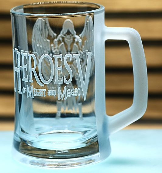 Пивний келих 670 мл Heroes of Might and Magic V подарунок для геймера кухоль з гравіюванням Герої V | Зображення 2