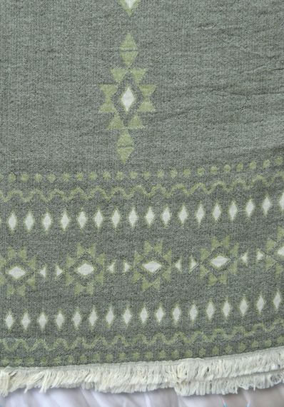 Муслиновое покрывало Kayra 210x250 см MP3, Хаки | Зображення 3