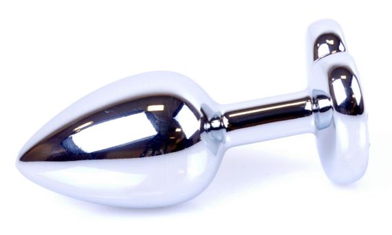 Анальная пробка Boss Series - Jewellery Silver Heart PLUG Black S, BS6400047 sexstyle | Зображення 4
