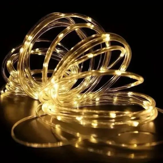 Світлодіодна гірлянда "Трубка" 10 м 100 LED, білий теплий | Зображення 1