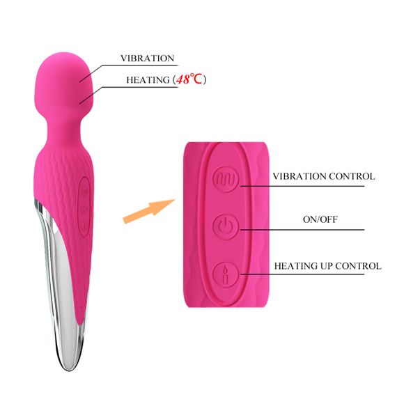 Вібромасажер - Pretty Love Antony Heat Massager Pink Sex Aura | Зображення 7