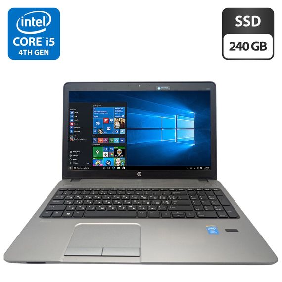 Ноутбук HP ProBook 450 G2 / 15.6" (1366x768) TN / Intel Core i5-4210U (2 (4) ядра по 1.7 - 2.7 GHz) / 8 GB DDR3 / 240 GB SSD / Intel HD Graphics 4400 / WebCam б/у