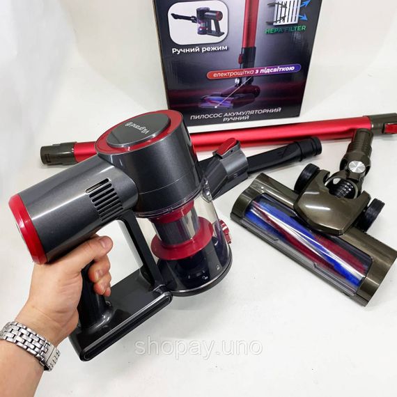 Вертикальный пылесос для дома и авто VILGRAND VVC0401BС 400 Вт, Вертикальный щеточный пылесос KH-43 | Зображення 4