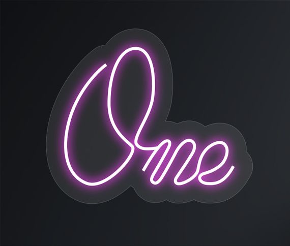 Неоновий світильник One 310х260 acr-n000071