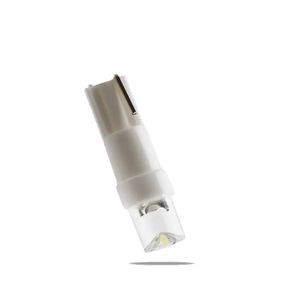 Автолампа Terra T5 W2x4.6d, 1 LED, белая, 12V, клиновидная линза