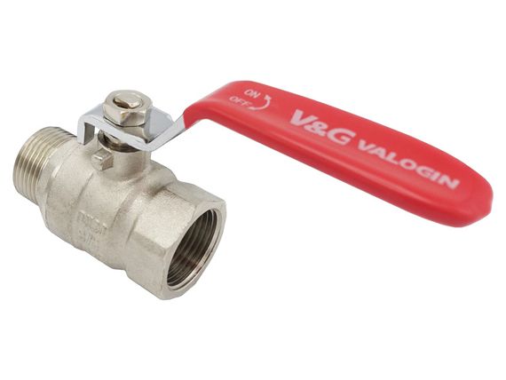 Кран кульовий Valogin Optima 3/4" ВЗ червона ручка VG-101202 1/12 шт | Зображення 2
