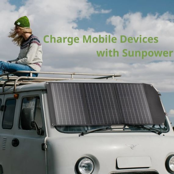 Портативний зарядний пристрій сонячна панель Bresser Mobile Solar Charger 90 Watt USB DC (3810060) 930151 | Зображення 7