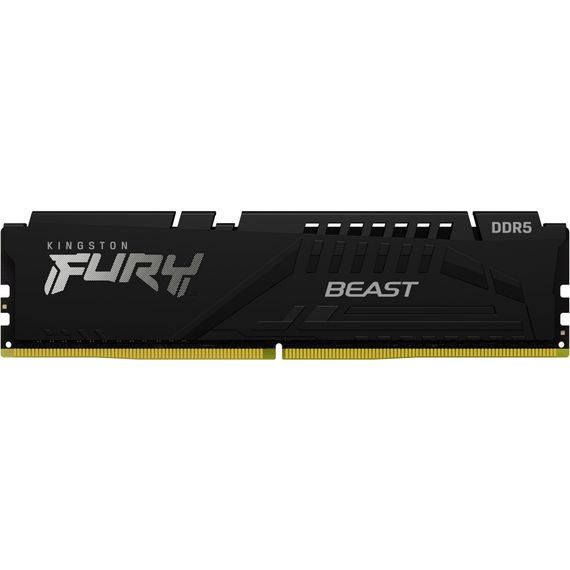 Модуль пам'яті для комп'ютера DDR5 64GB (2x32GB) 6000 MHz Beast Black EXPO Kingston Fury (ex.HyperX) (KF560C36BBEK2-64) | Зображення 1
