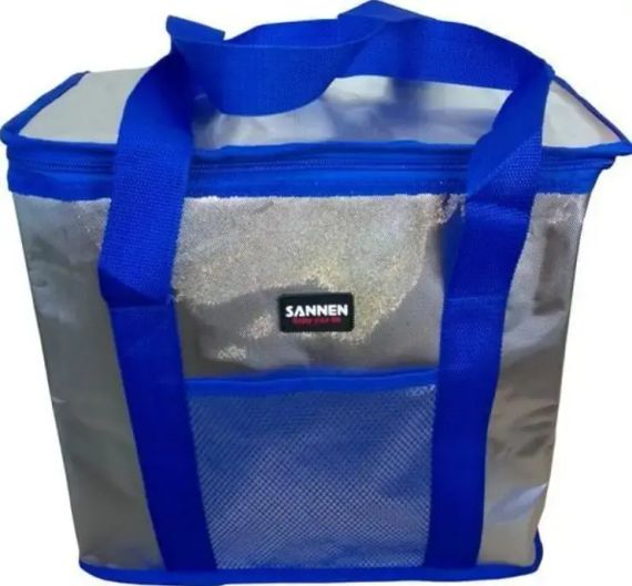 Туристическая термосумка WARM BAG MC-1059 на 25 л для продуктов и напитков 37×20×34 см Синяя