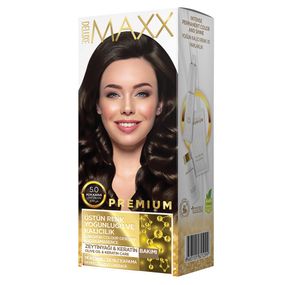 Краска MAXX Deluxe для волос 5.0 Светло-коричневый 50 мл+50 мл+10 мл
