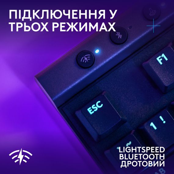 Клавіатура Logitech G515 TKL Lightspeed Tactile Bluetooth UA Black (920-012538) | Зображення 4