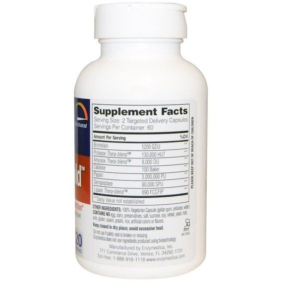 Бромелайн Enzymedica Repair Gold 120 Caps | Зображення 1