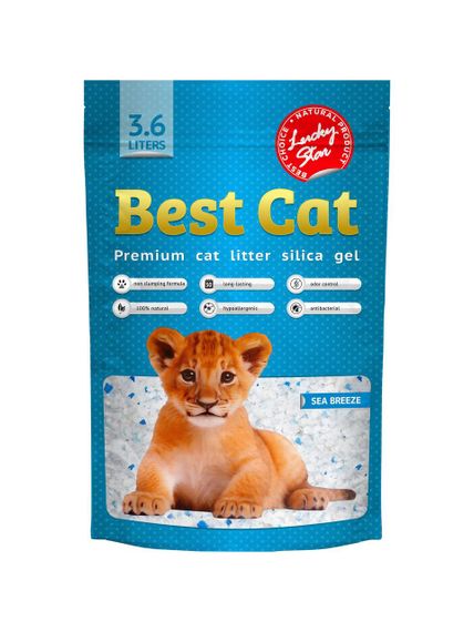 Силикагелевый наполнитель Best Cat Blue 3.6л/10
