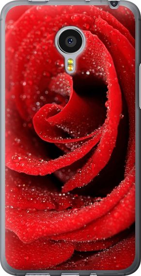 Чехол на Meizu MX4 PRO Красная роза "529u-132-17620"