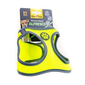 Шлея GimDog Alfresco для собак, неопрен, желтая, размер XXS, 28-32 см