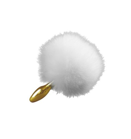 Анальна пробка у вигляді хвоста кролика Upko Rabbit Fur Bunny Tail Small Butt Plug з кролячого хутра sexstyle | Зображення 1