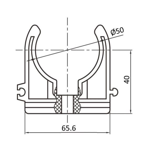 Крепеж PPR Blue Ocean 50 | Зображення 1