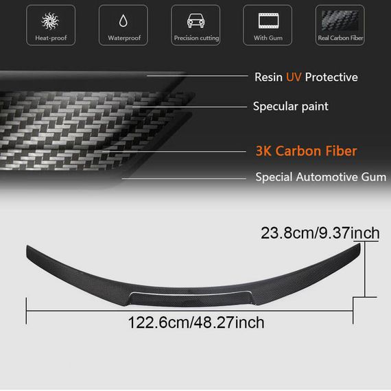 Спойлер M4-Style (для F23, Карбон) для BMW 2 серія F22/23 2014-2021 рр | Зображення 4