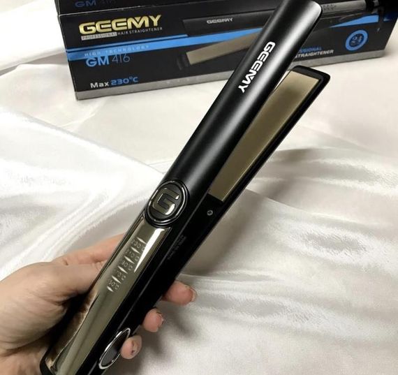 Щипці утюжок для волосся GEMEI GM-416 Чорний | Зображення 5