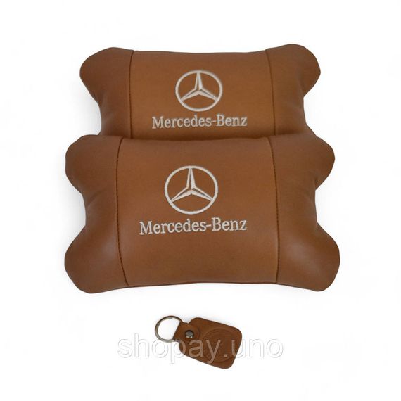 Подушка подголовник для дороги Mercedes-Benz Мерседес, Подушки под голову автомобиль FL-80 | Зображення 1