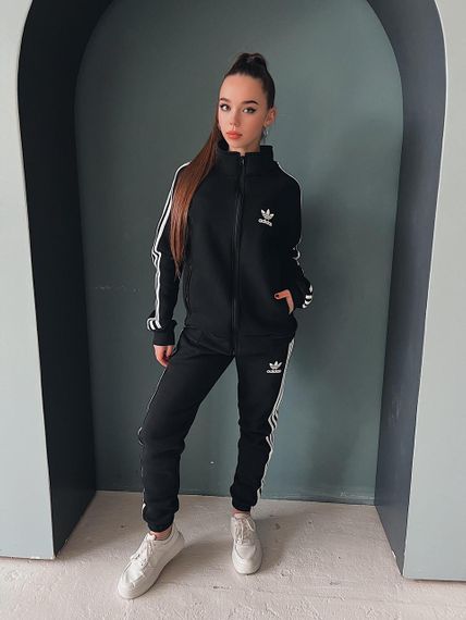 Спортивний костюм унісекс adidas чорний | Зображення 1