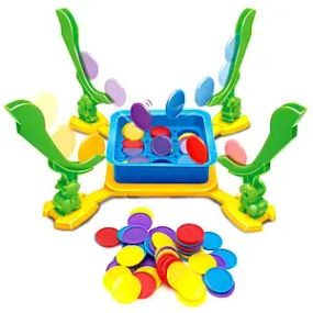 Настольная игра для семьи, 52 фишки Tic Tac & Stack / Детская игра интерактивная